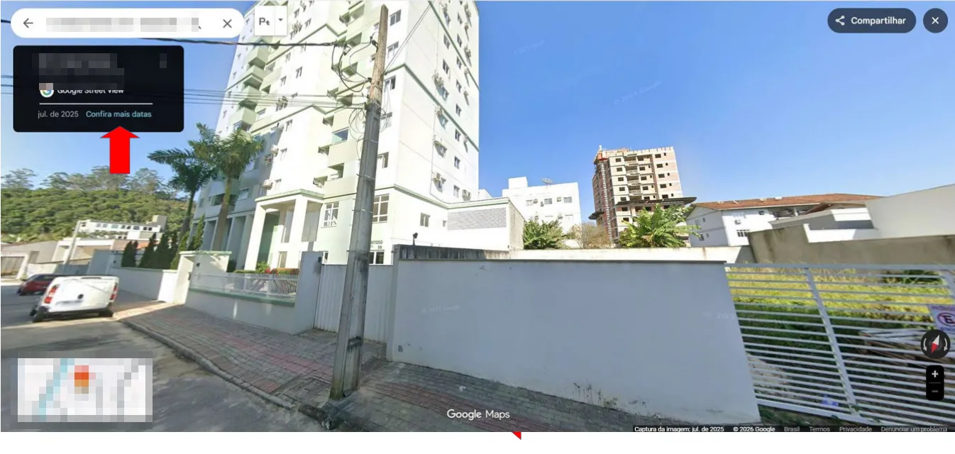 Street View com o link Confira mais datas